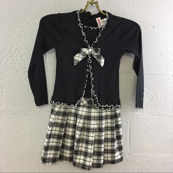 emily west Other - Emily West one piece dress with Black built in jacket over plaid skirt
